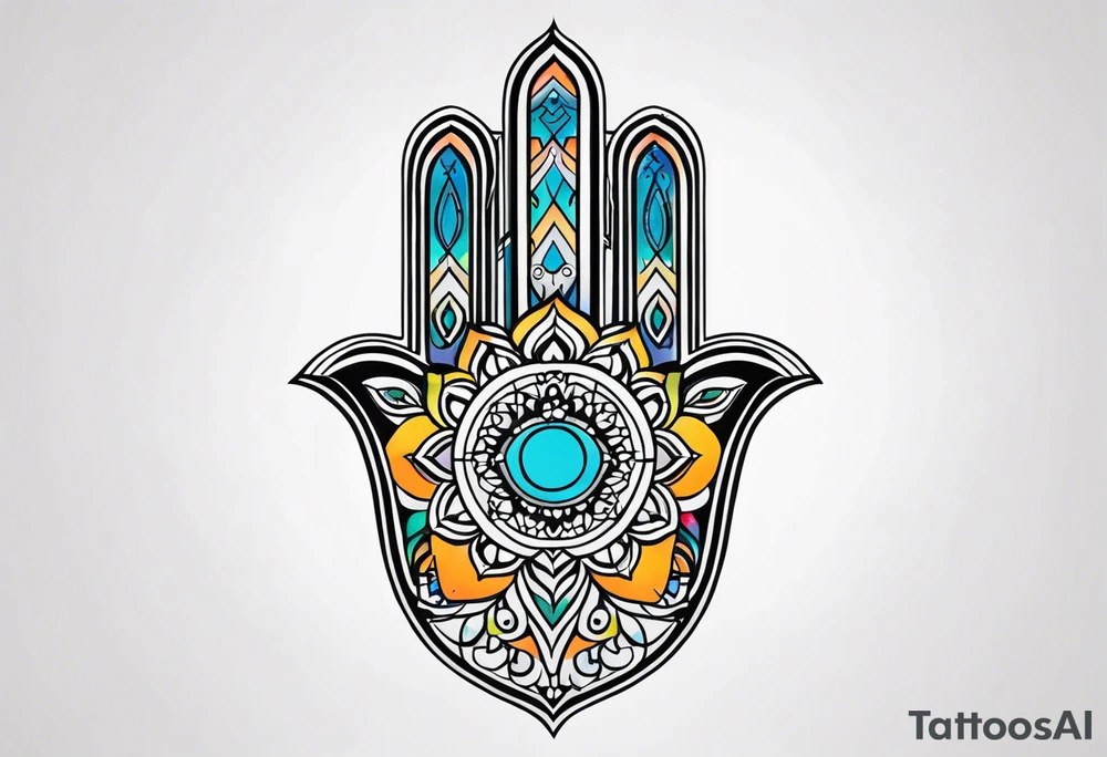 hamsa tattoo idea