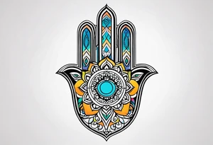 hamsa tattoo idea