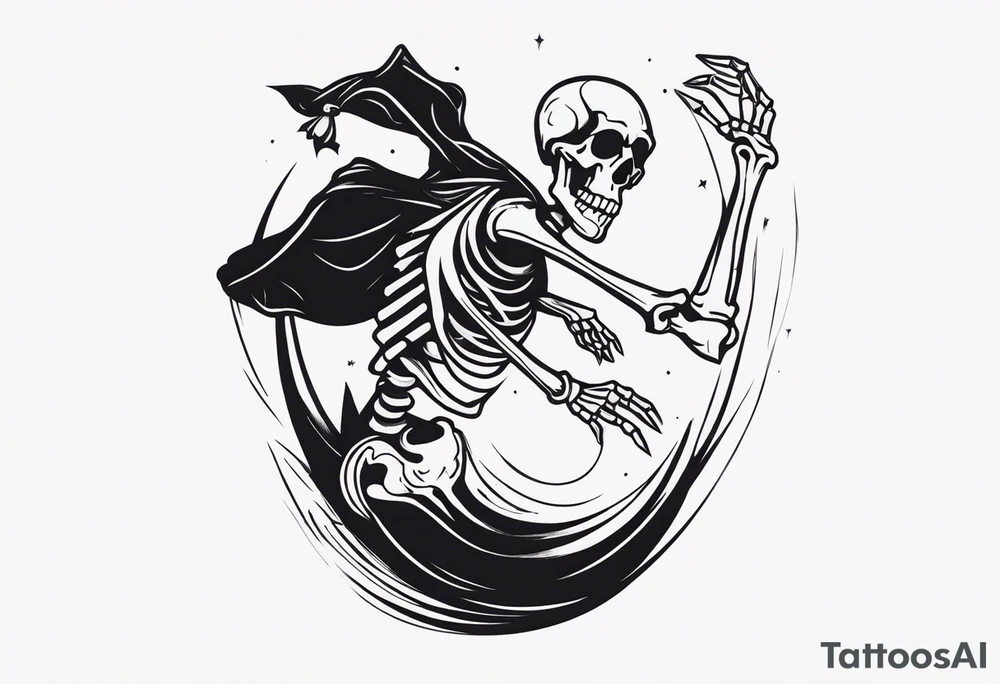 Skeleton Dancing tattoo idea