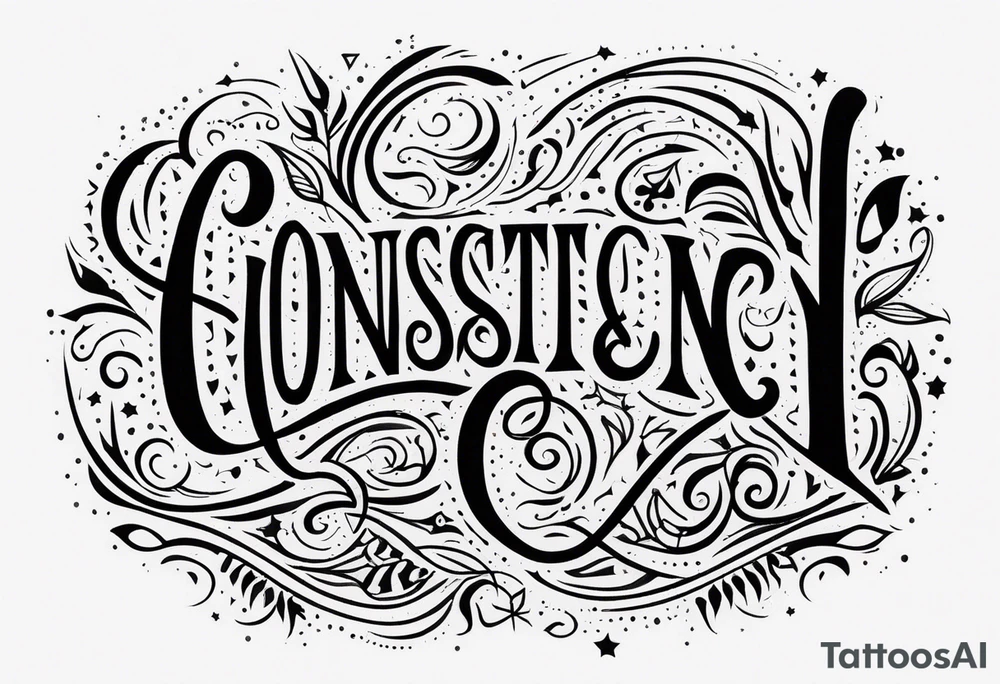 consistency unconstant tattoo idea