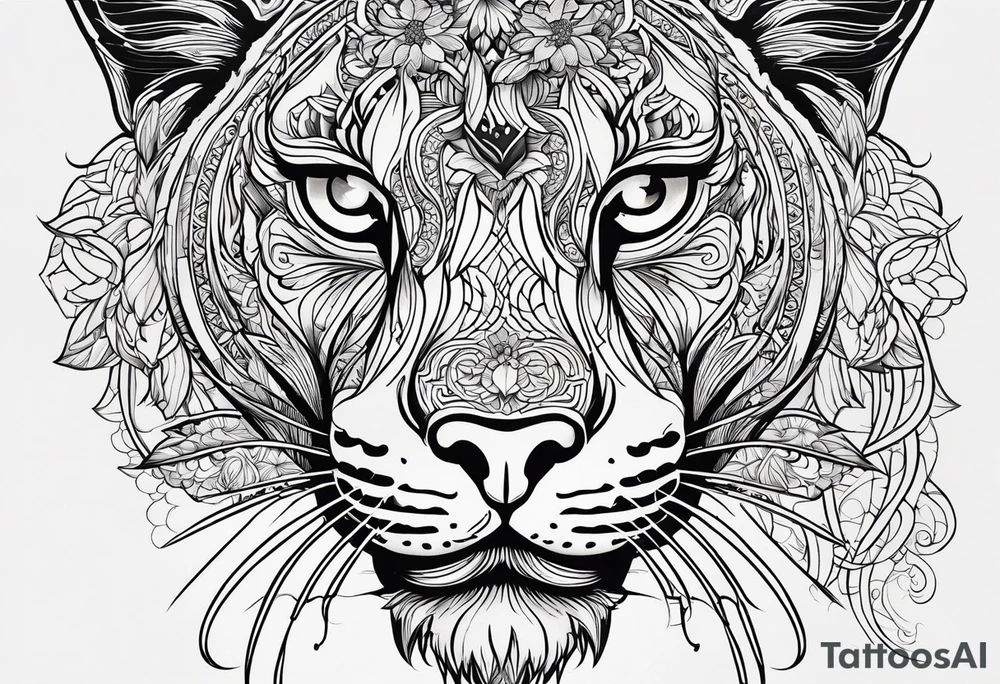 кот и mackbook tattoo idea