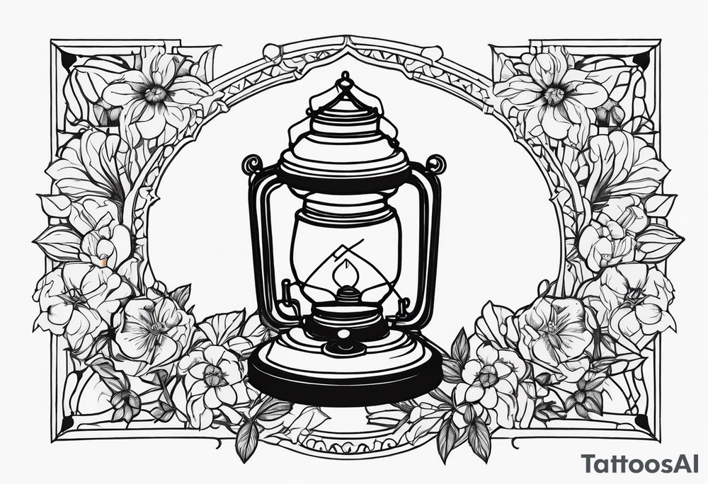 Lamp of florence nightingale tattoo idea
