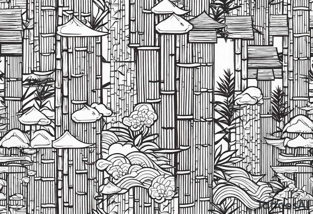 Font, bamboo, Japanese tattoo idea