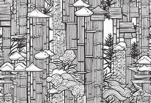 Font, bamboo, Japanese tattoo idea