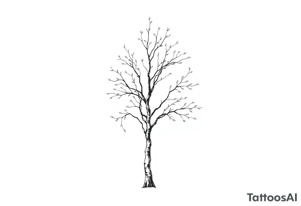 birch tree tattoo idea