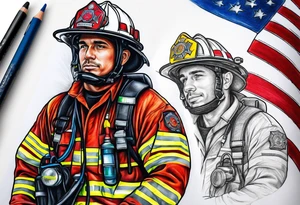 paramedic, firefighter tattoo idea