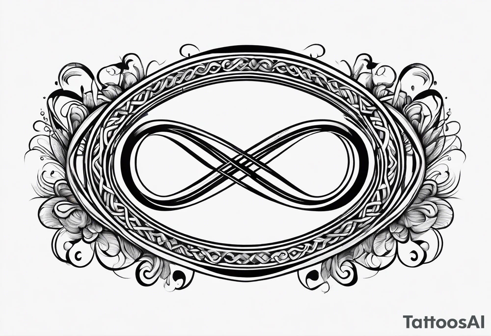 Horizontal, Simple Infinity symbol tattoo idea