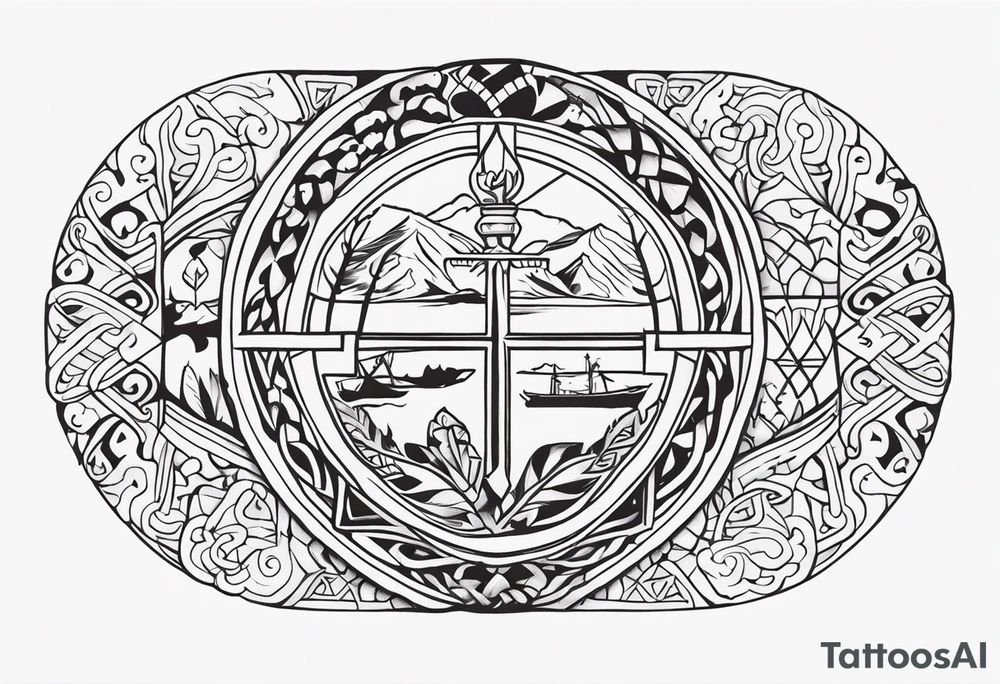 New Zealand Style with Croatian and Northern Irish influences tattoo idea