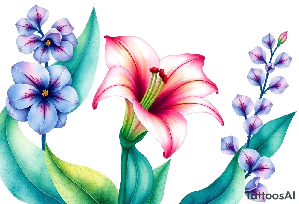 Flowering Lilly of the vally tattoo idea