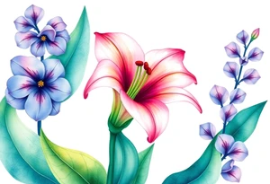 Flowering Lilly of the vally tattoo idea