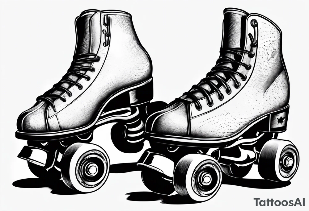 Rollerskates tattoo idea