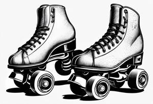 Rollerskates tattoo idea