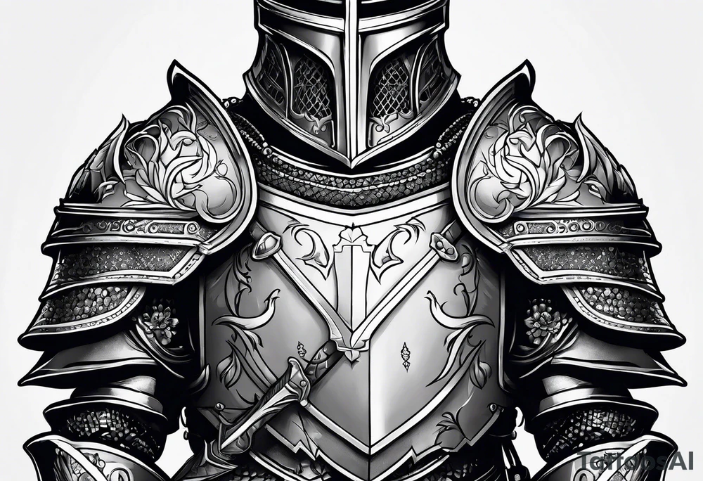 knight in armor tattoo idea