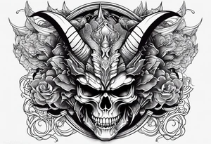Dragon Samurai skull tattoo idea