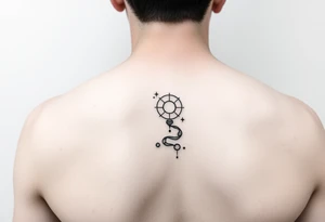 Simple
Right arm band.
Path exploring the universe tattoo idea