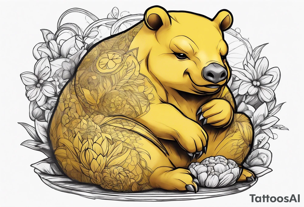 Drowzee eating dreams tattoo idea