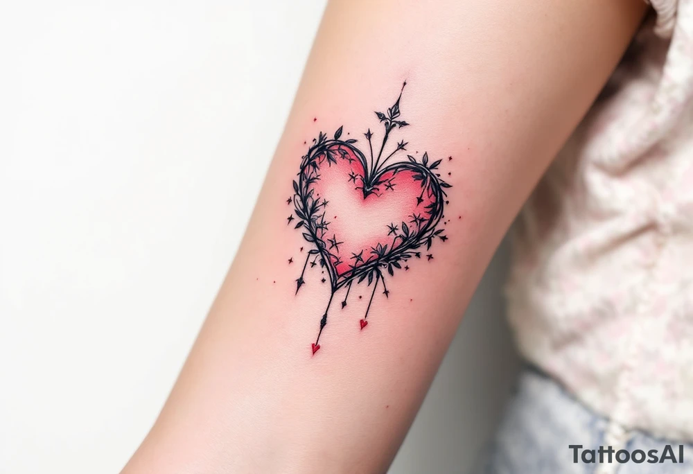 Love heart with XII•XXX•MCMLXIX in of it tattoo idea