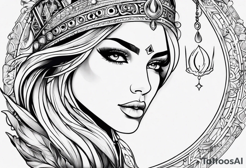 FEMAL LEO ASTROLOGY tattoo idea
