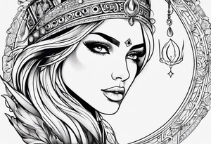 FEMAL LEO ASTROLOGY tattoo idea