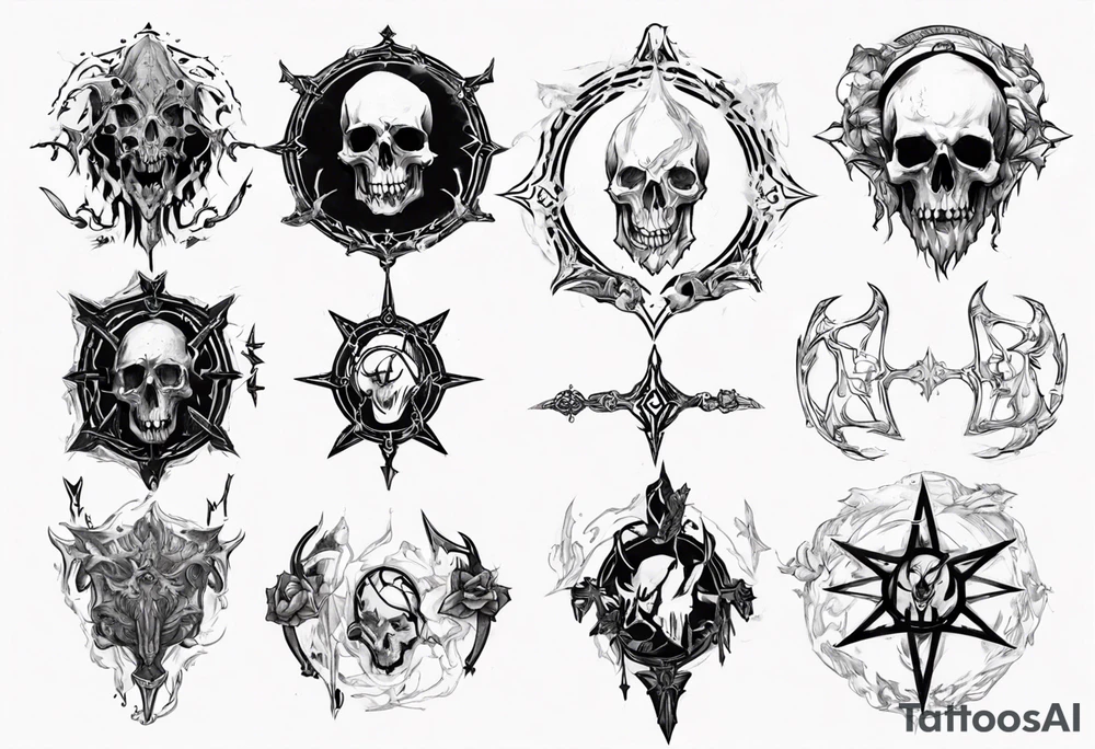 path of exile necromancer tattoo idea