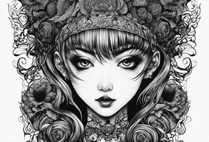 tomie horror junji ito tattoo tattoo idea
