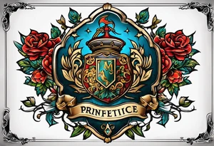Prentice Family Crest tattoo idea