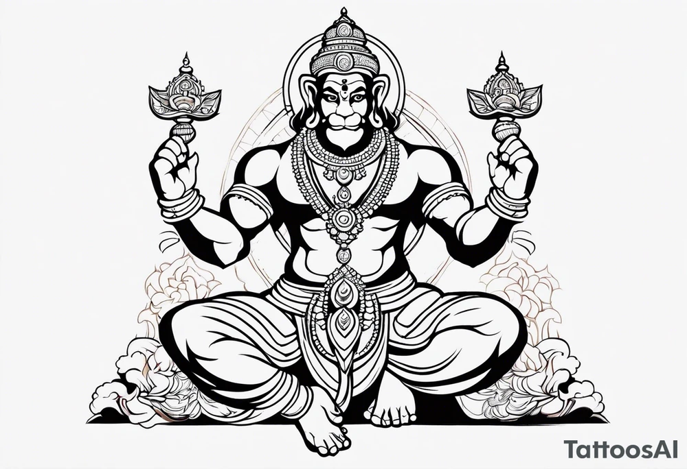 hanuman visna tattoo idea