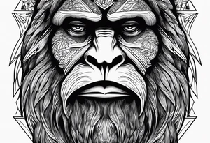 Sasquatch tattoo idea