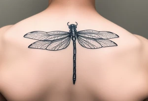 powerful, simple, and amazing dragonfly behind my ear tattoo that represents change, freedom and fresh start tattoo idea