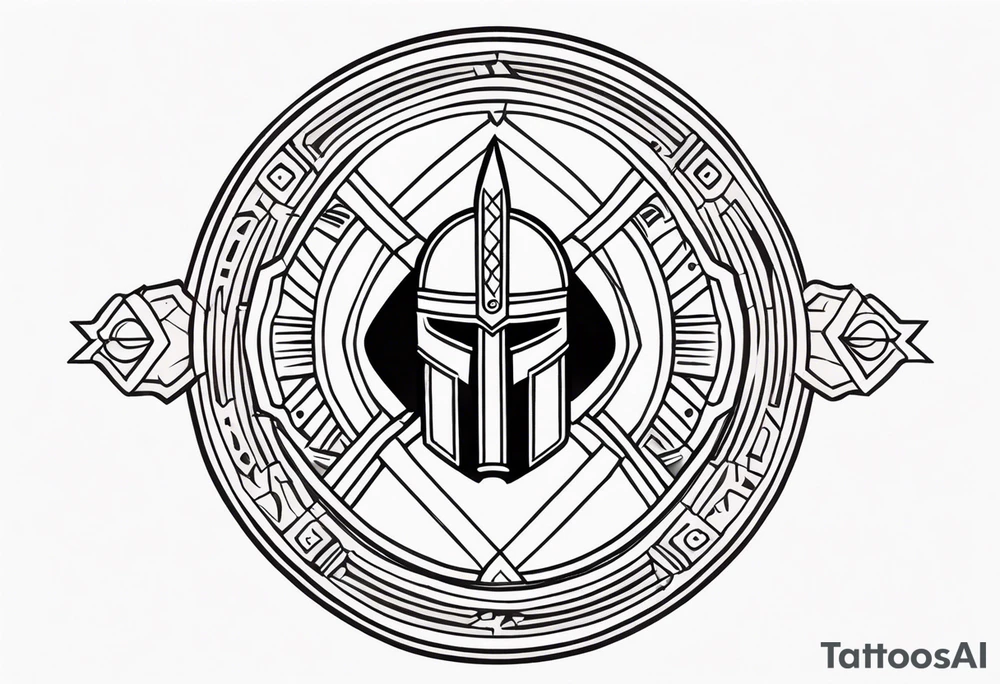 Ancient hoplite symbol tattoo tattoo idea