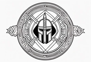 Ancient hoplite symbol tattoo tattoo idea