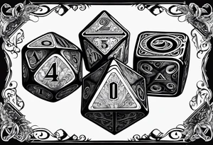 DnD  20 sided dice tattoo idea