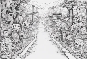 “I took another step, as I walk out the door on this endless road behind me” tattoo idea