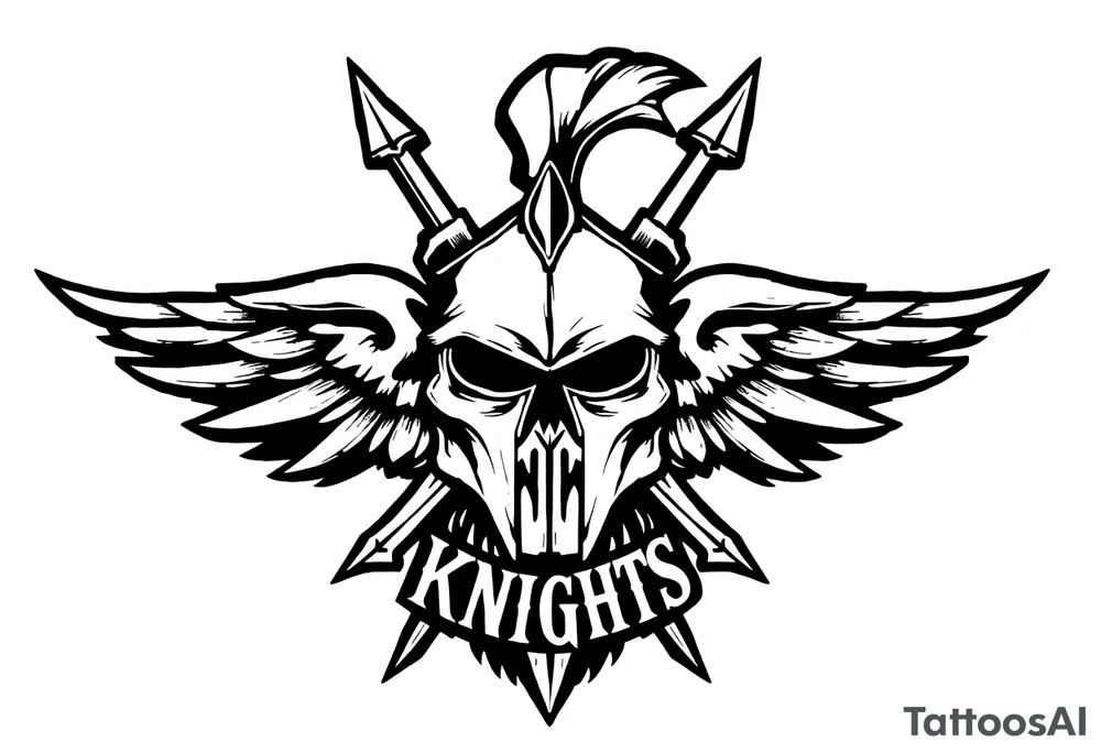 generate me the white knights (based in texas) it is a neo nazi gang based in texas, generate their gang patch. tattoo idea