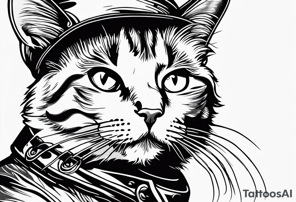 Cat and a cardinal tattoo idea
