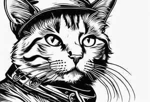 Cat and a cardinal tattoo idea