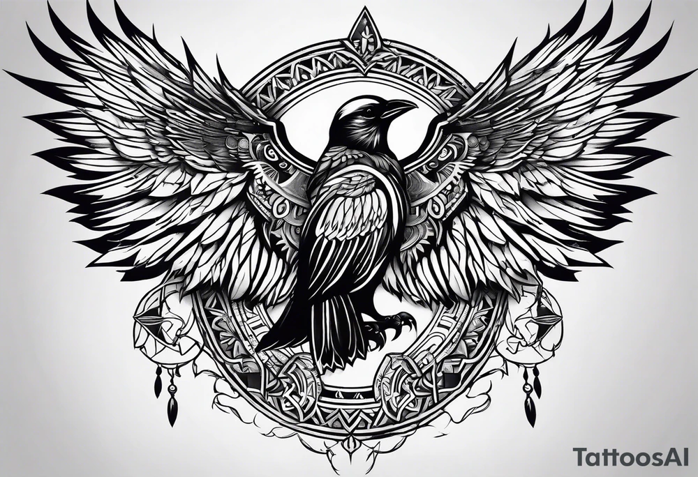 Huginn and muninn tattoo idea