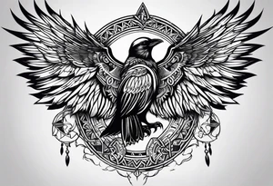 Huginn and muninn tattoo idea