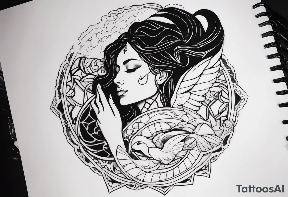 Sleep token trilogy of trauma tattoo idea