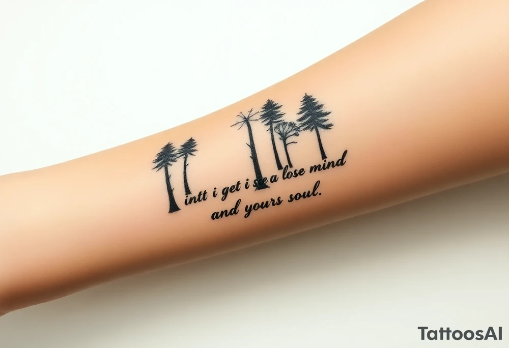 Into the forest I go to lose my mind and find my soul tattoo idea