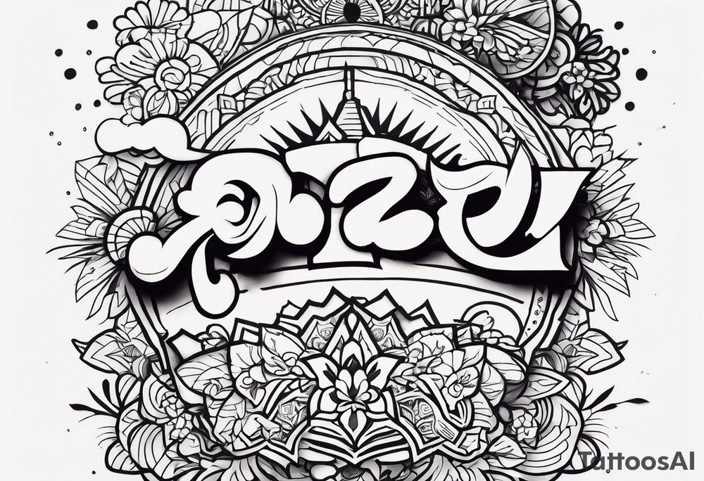 the word がんばれ tattoo idea