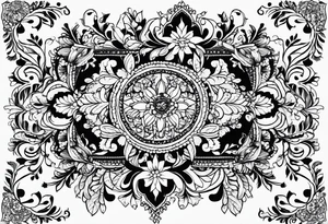 create a tattoo using hungarian embroidery pattern tattoo idea