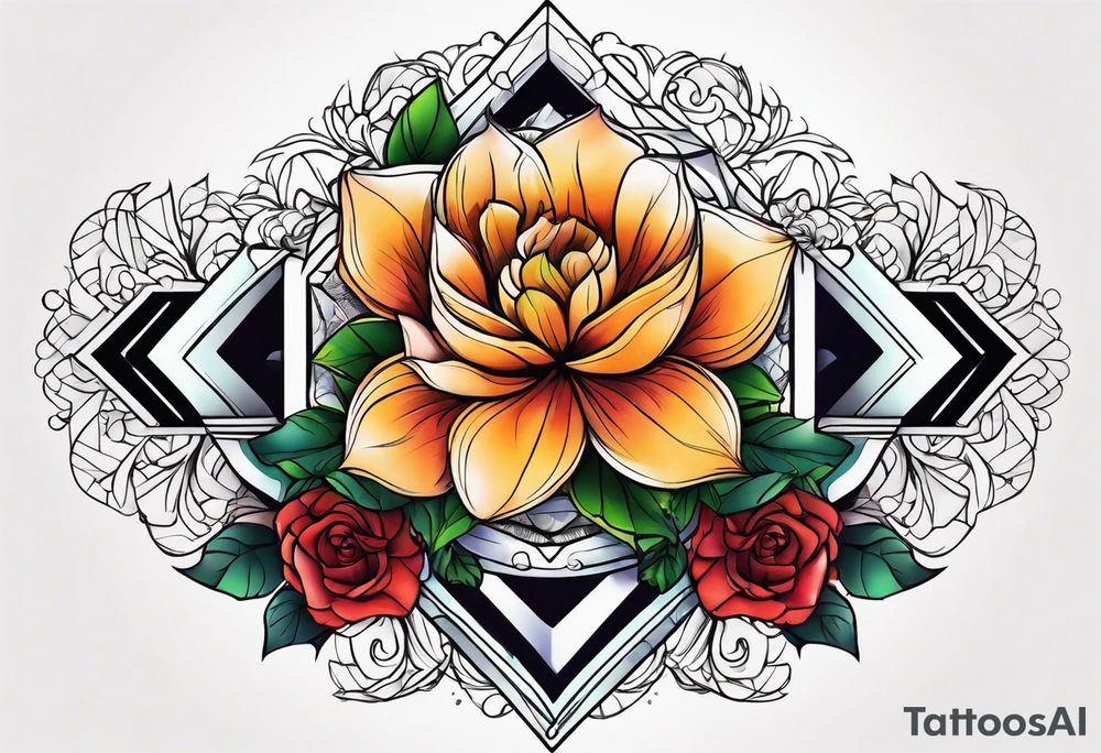 Beautiful wedding tattoo idea