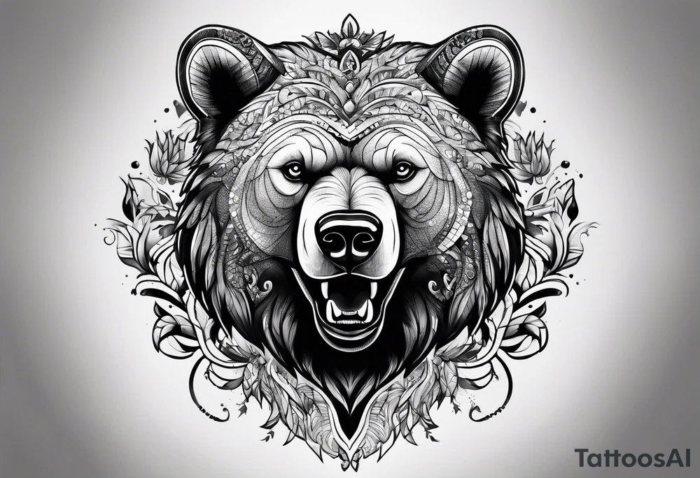 Dancing bear tattoo idea