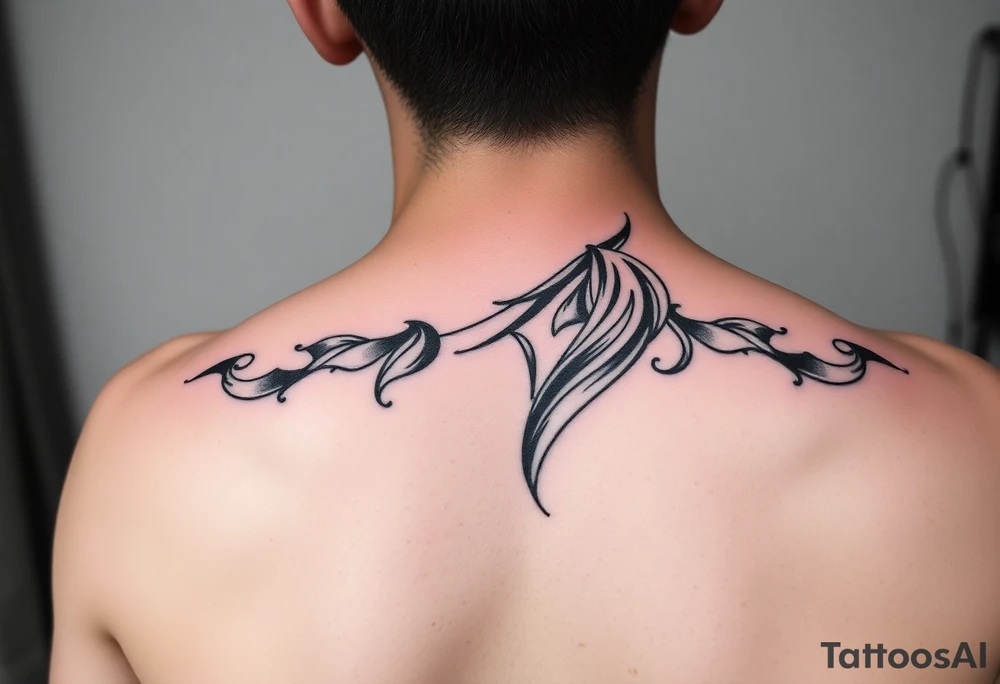 anime girl tattoo idea