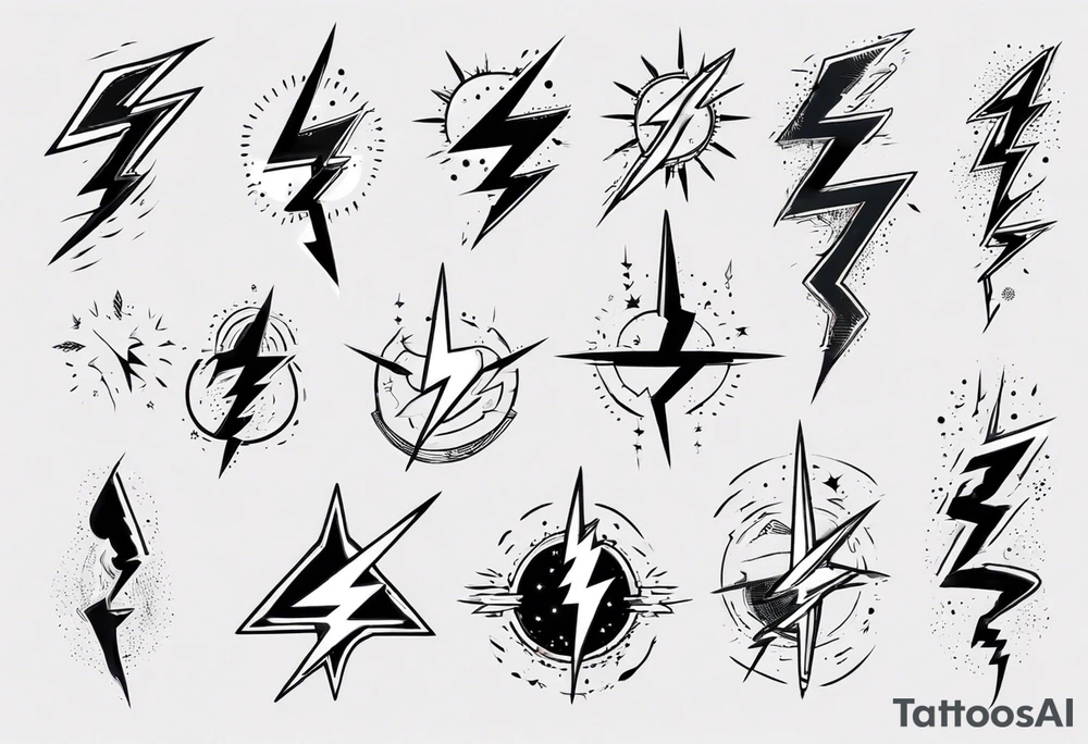 lightning tattoo idea