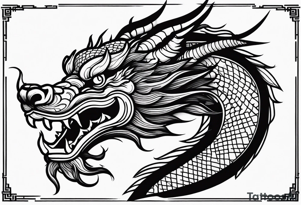 Traditional Chinese Dragon tattoo idea