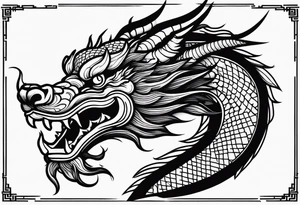 Traditional Chinese Dragon tattoo idea