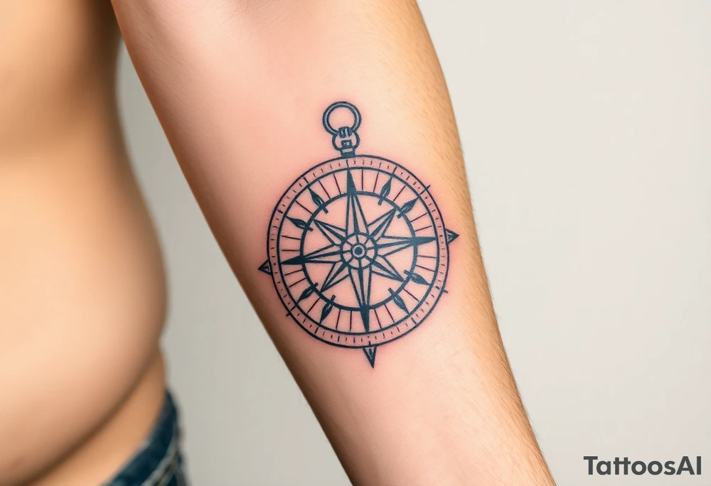 compass tattoo idea