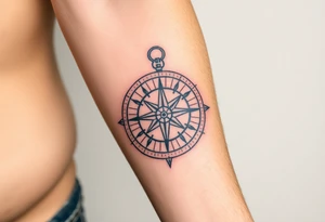 compass tattoo idea
